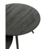 Stolik kawowy ZAMBIA set 4 drewno teak czarny