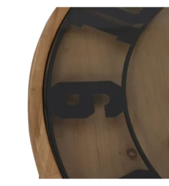 Stolik kawowy ZEGAR 80 cm drewno jodła