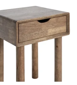 Stolik nocny AMY 55 cm drewno kauczuk