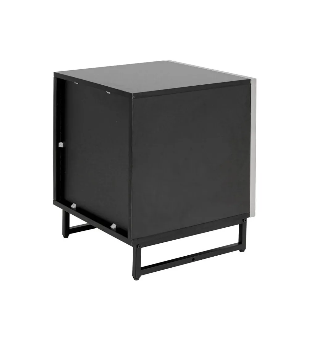 Stolik nocny CARINO 50 cm srebrna
