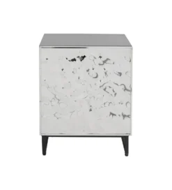 Stolik nocny CARINO 50 cm srebrna