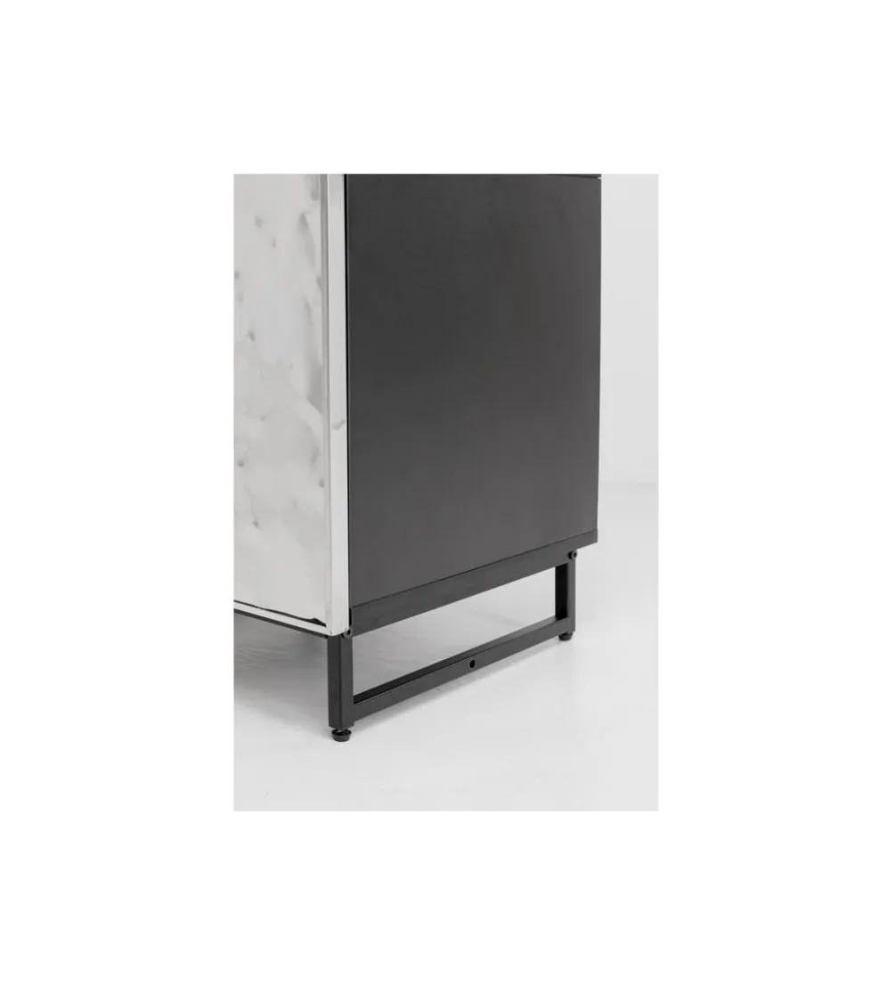 Stolik nocny CARINO 50 cm srebrna