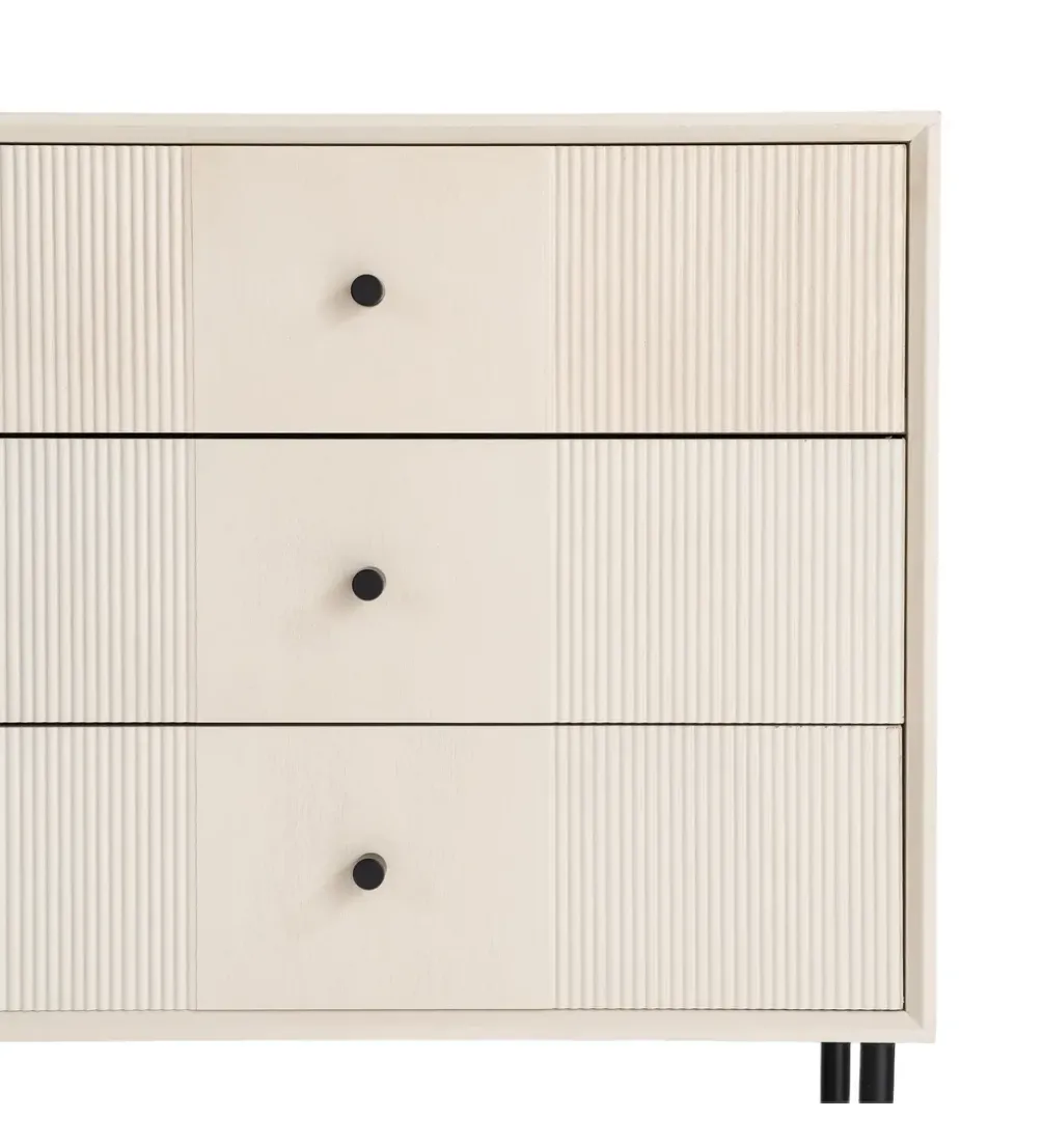 Stolik nocny ENTARADA 61 cm kremowy