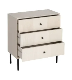 Stolik nocny ENTARADA 61 cm kremowy