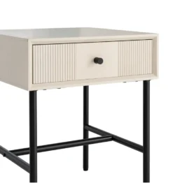 Stolik nocny ENTARADA 40 cm kremowy