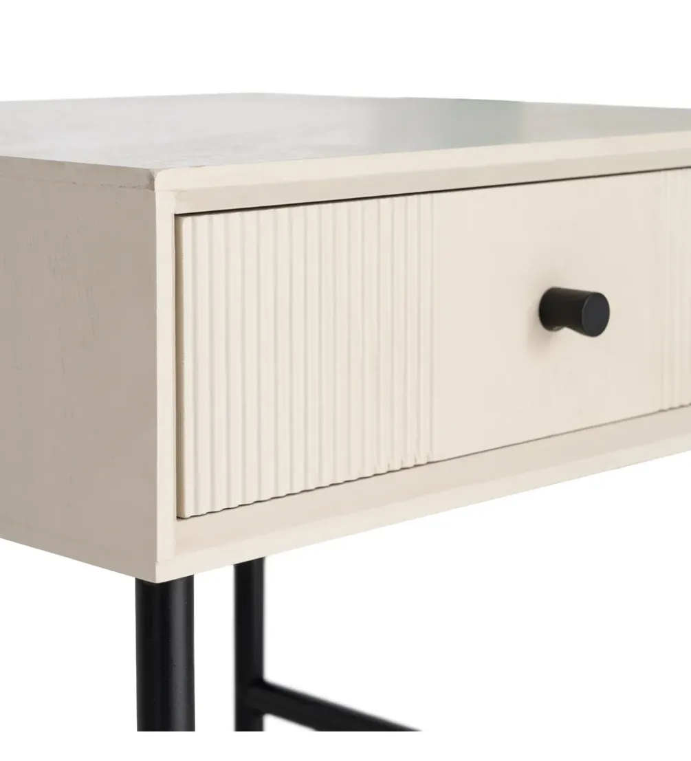 Stolik nocny ENTARADA 40 cm kremowy
