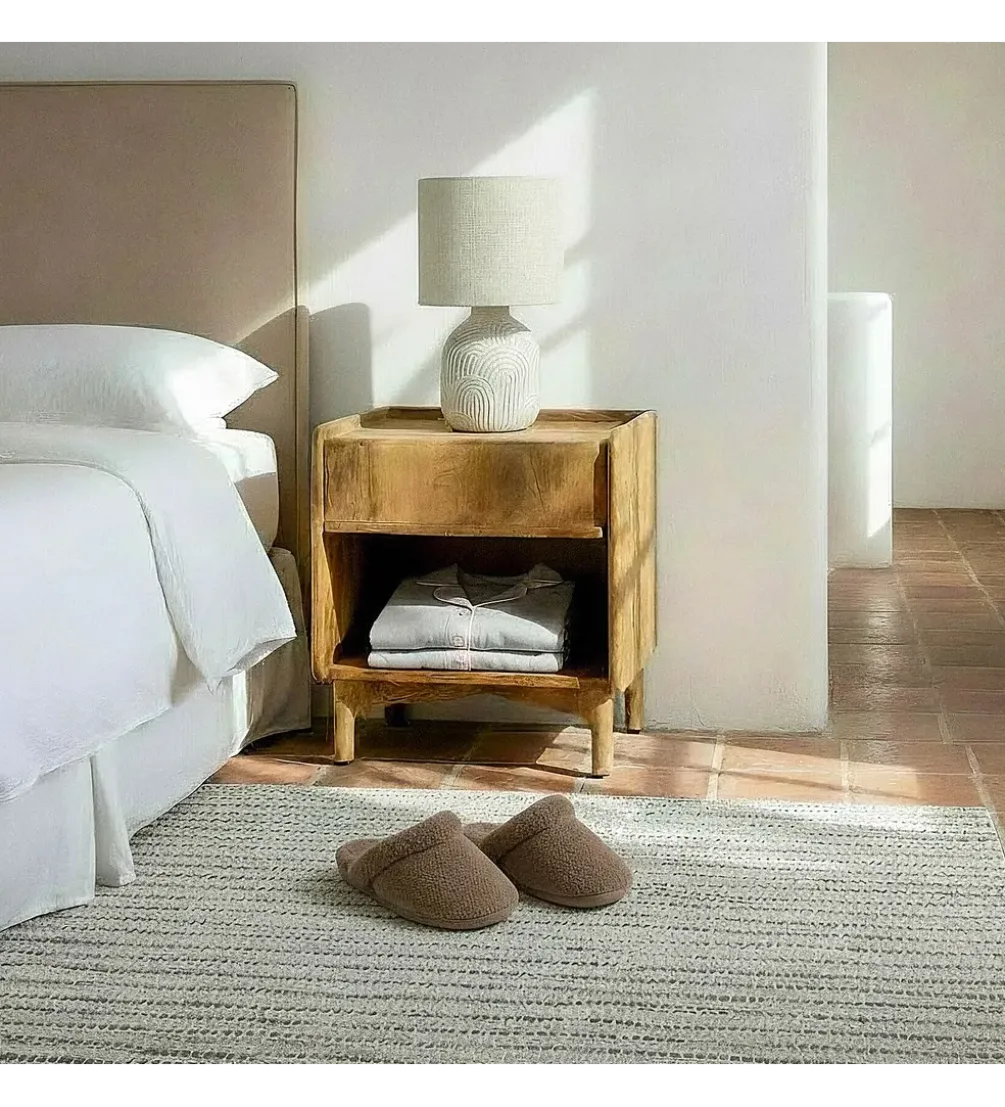 Stolik nocny GALT 50 cm drewno mango naturalny