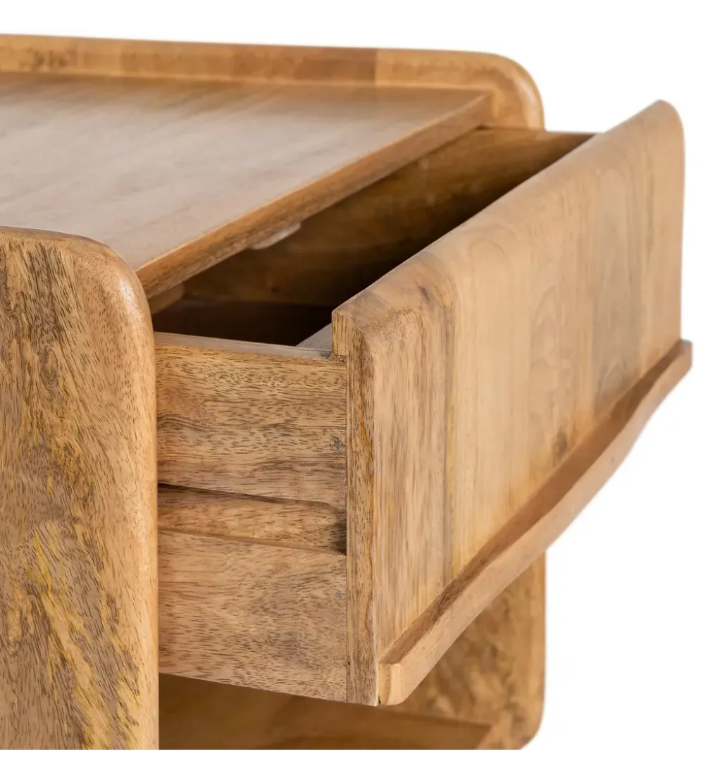 Stolik nocny GALT 50 cm drewno mango naturalny