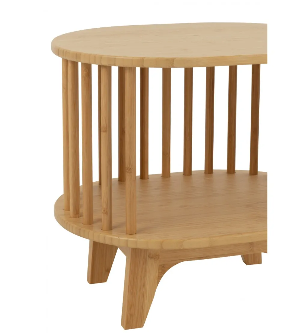 Stolik nocny LIVE 46 cm bambus naturalny