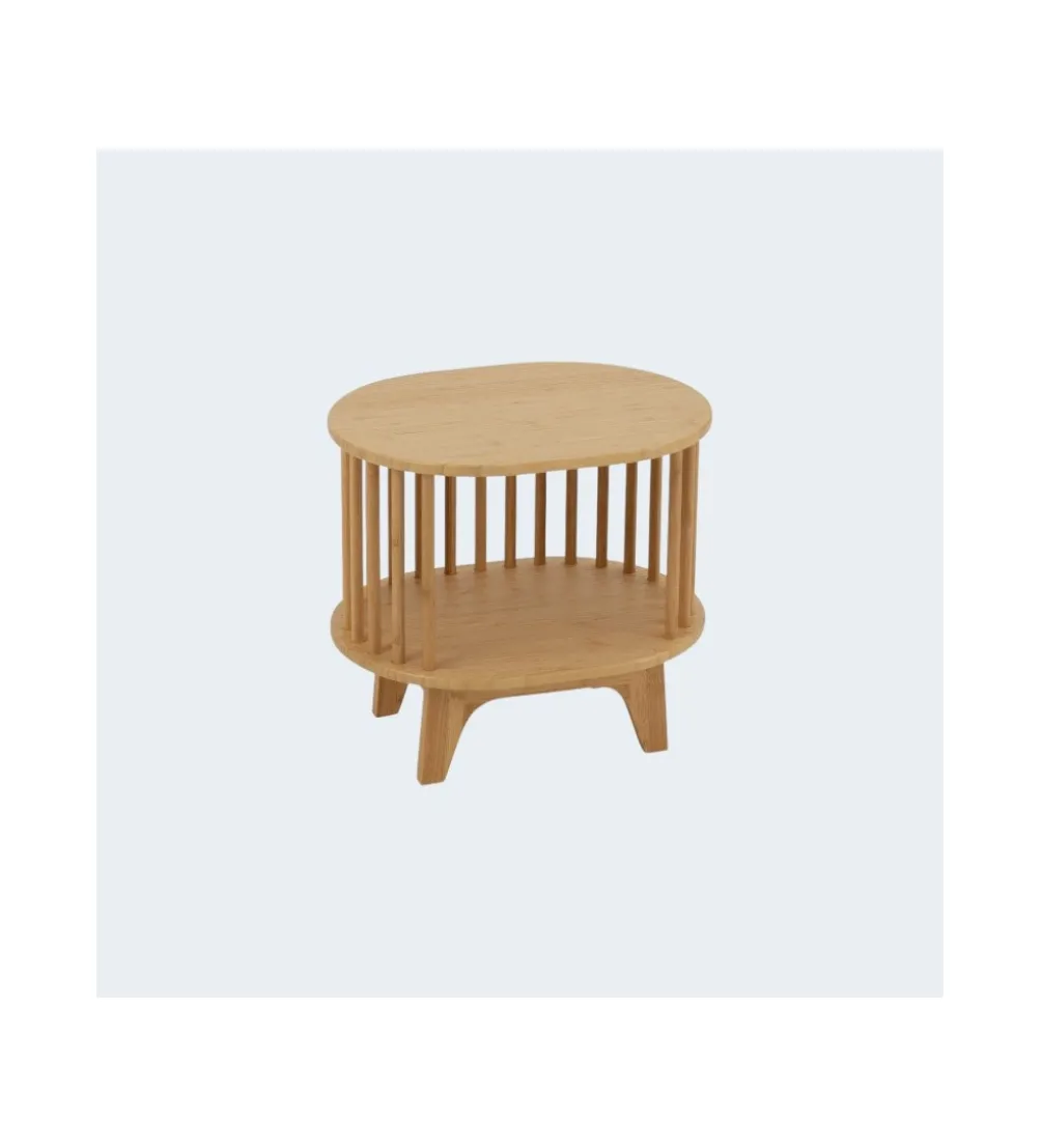 Stolik nocny LIVE 46 cm bambus naturalny