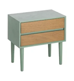 Stolik nocny MESTARONY 50 cm zielony naturalny