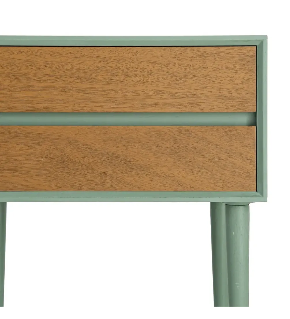 Stolik nocny MESTARONY 50 cm zielony naturalny