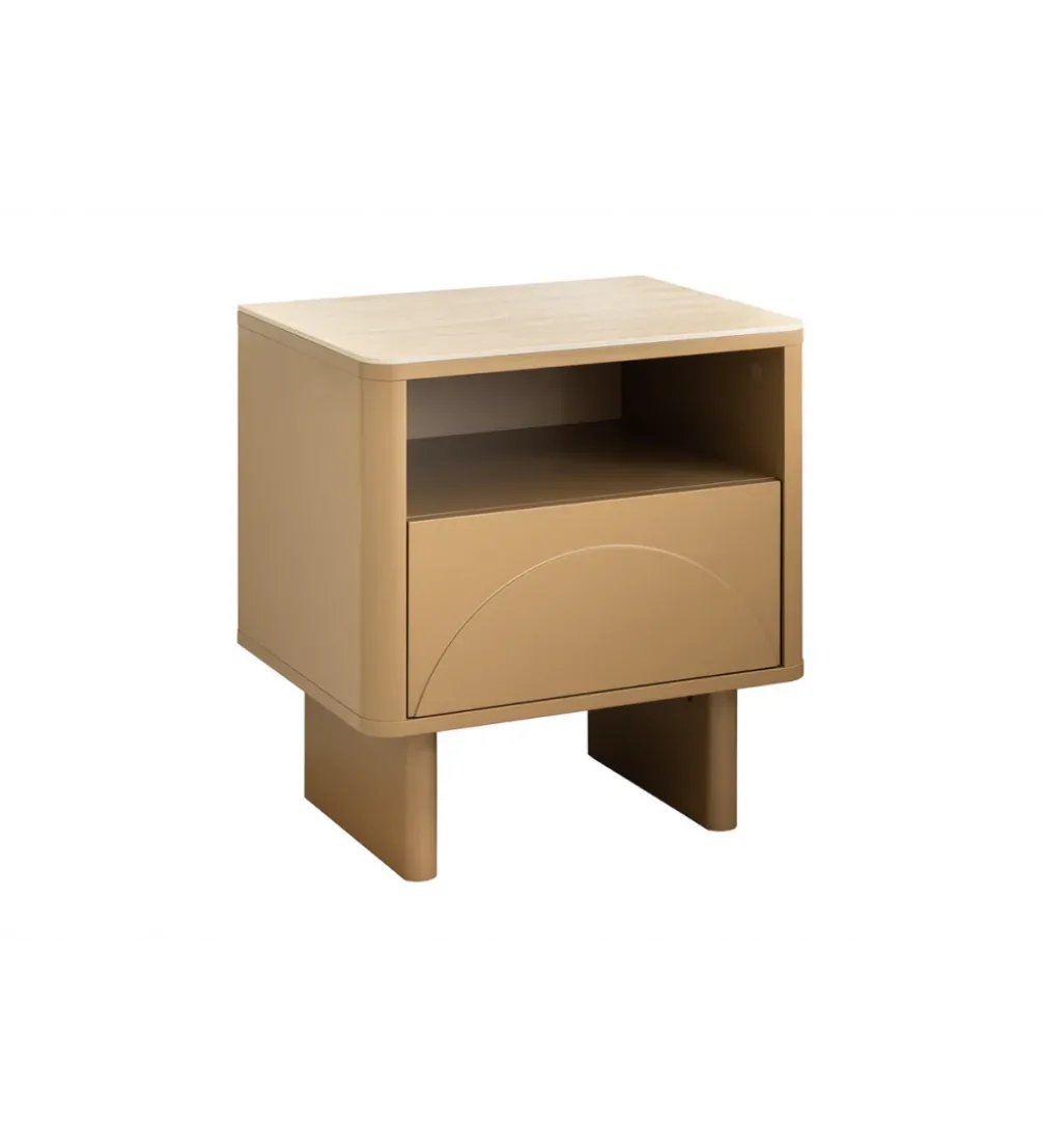 Stolik nocny SAVOY 50 cm kolor trawertynu