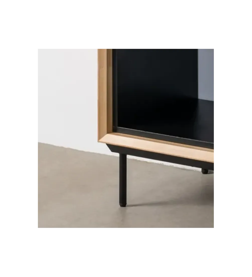 Stolik nocny SINTRA 70 cm drewno kauczuk naturalna