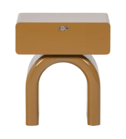Stolik nocny ZOREL 40 cm miodowy żółty