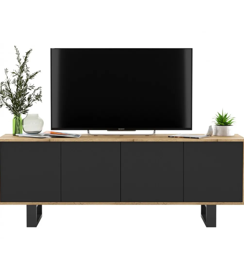Stolik pod Tv Apollo B II 150 cm czarny