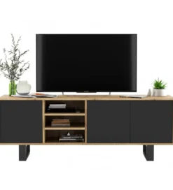 Stolik pod Tv Apollo II 150 cm czarny