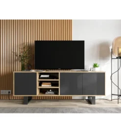 Stolik pod Tv Apollo II 150 cm czarny
