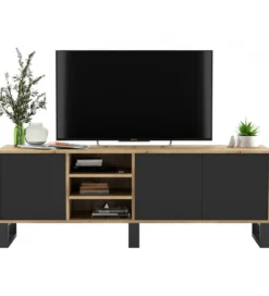 Stolik pod Tv Apollo III 150 cm czarny