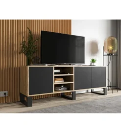 Stolik pod Tv Apollo III 150 cm czarny