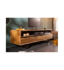 Stolik pod TV ARKTYKA Mammut 160 cm drewno akacja honey