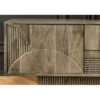 Stolik pod TV ART DECO 200 cm drewno mango szary