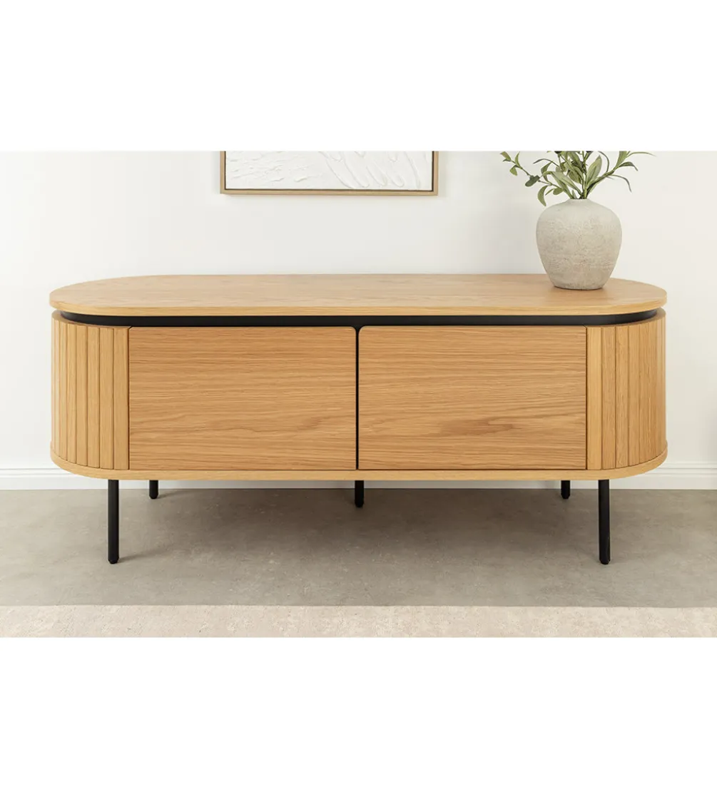Stolik pod TV ATELIER 120 cm kolor naturalnego dębu