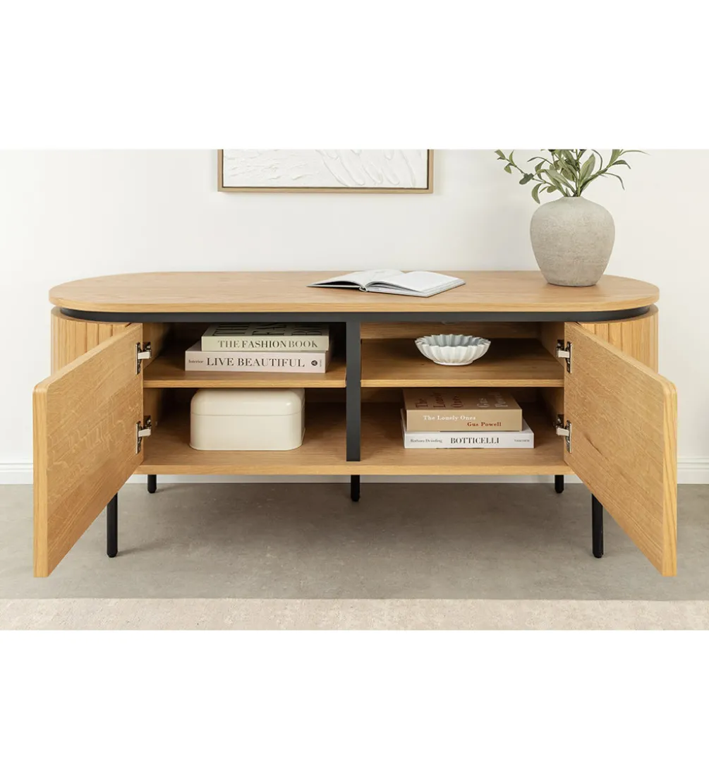Stolik pod TV ATELIER 120 cm kolor naturalnego dębu