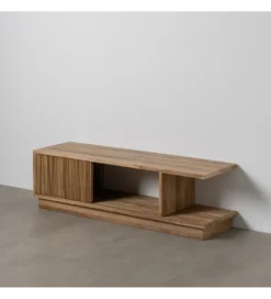 Stolik pod TV BELLAMONTE 135 cm drewno teak