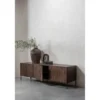 Stolik pod TV BONO 180 cm drewno jesion ciemny brązowy