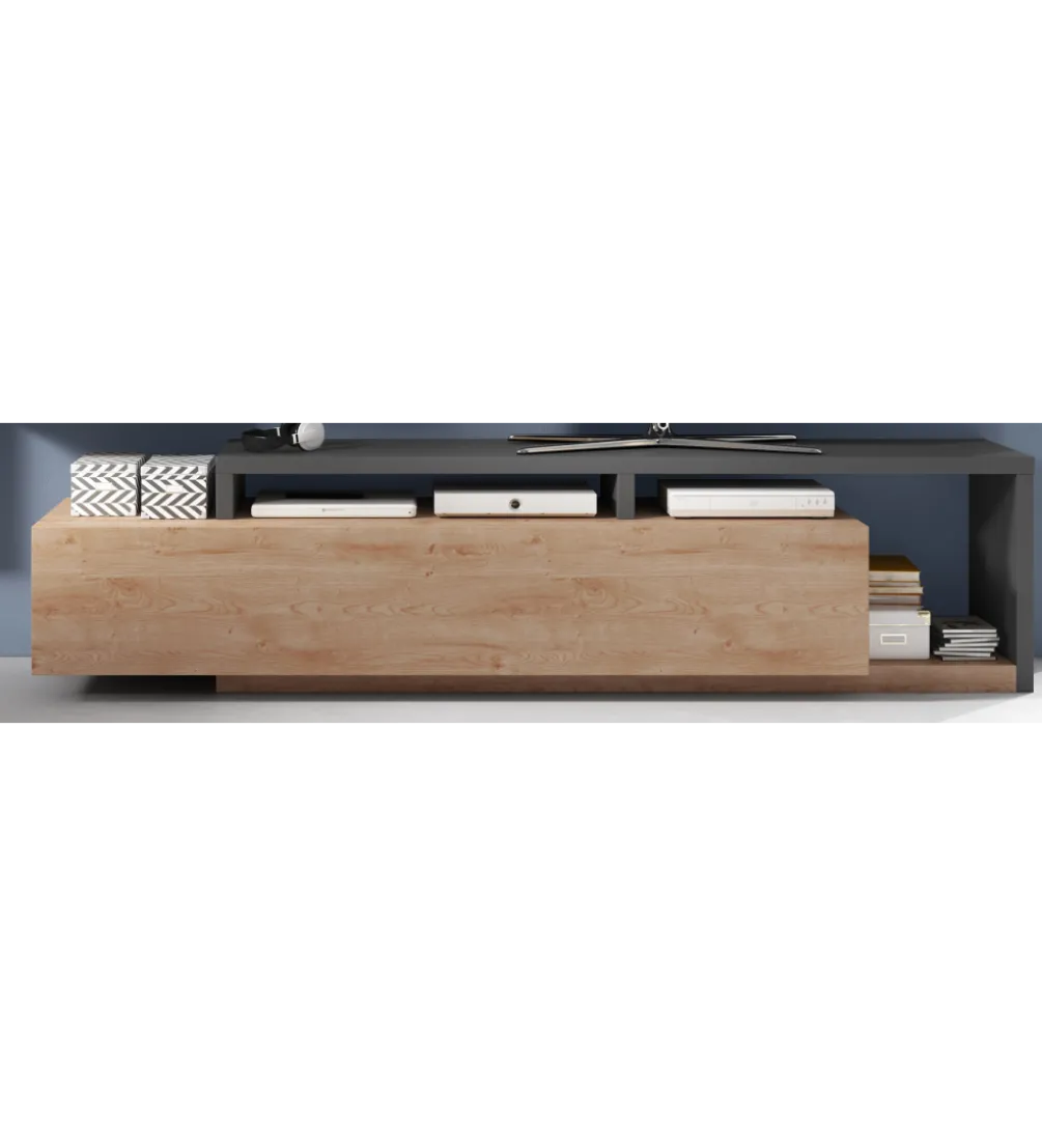 Stolik pod TV BOTA 219 cm dąb Ribbec