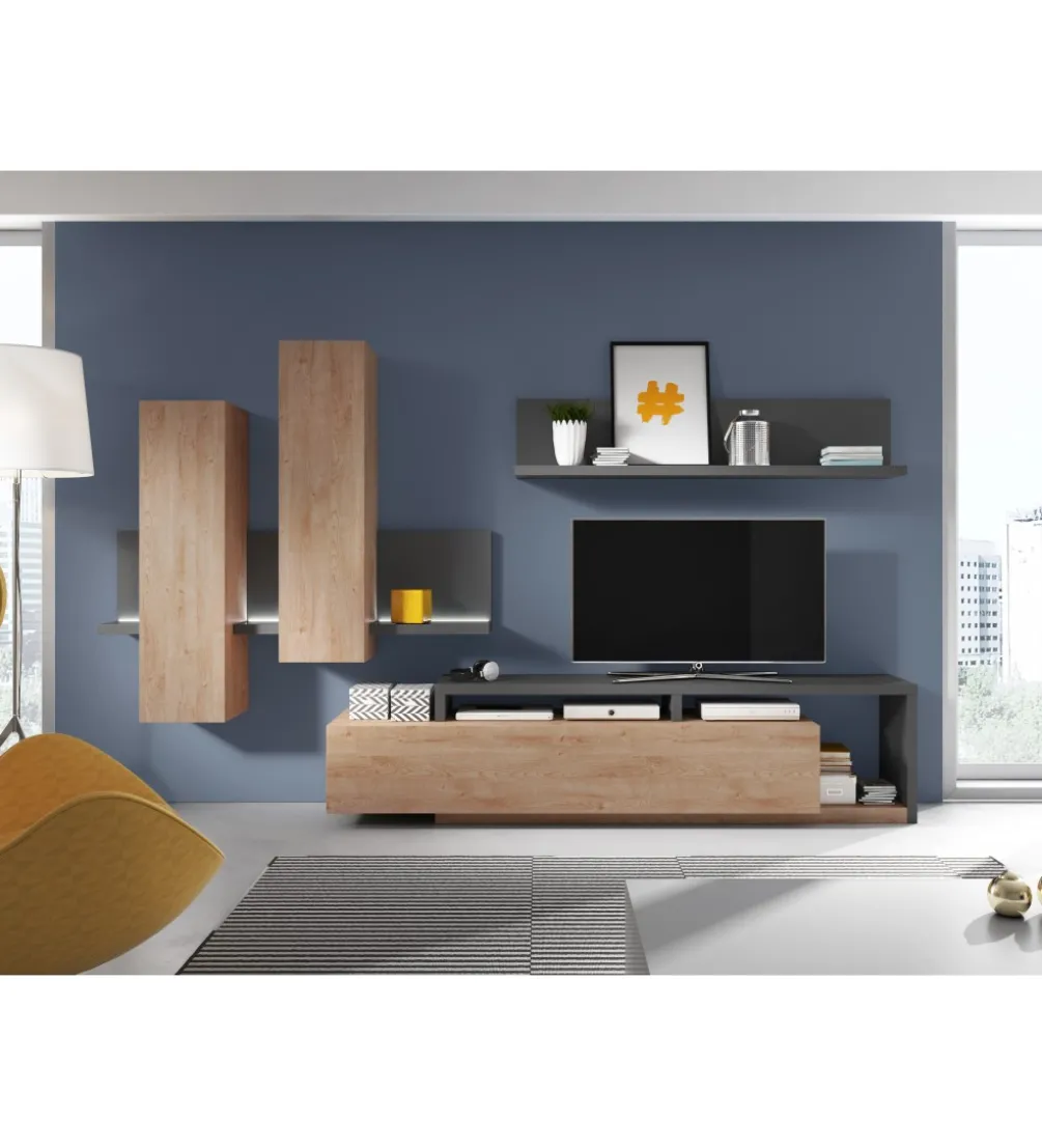 Stolik pod TV BOTA 219 cm dąb Ribbec