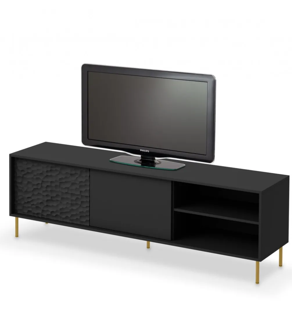 Stolik pod TV BULLET 180 cm czarny