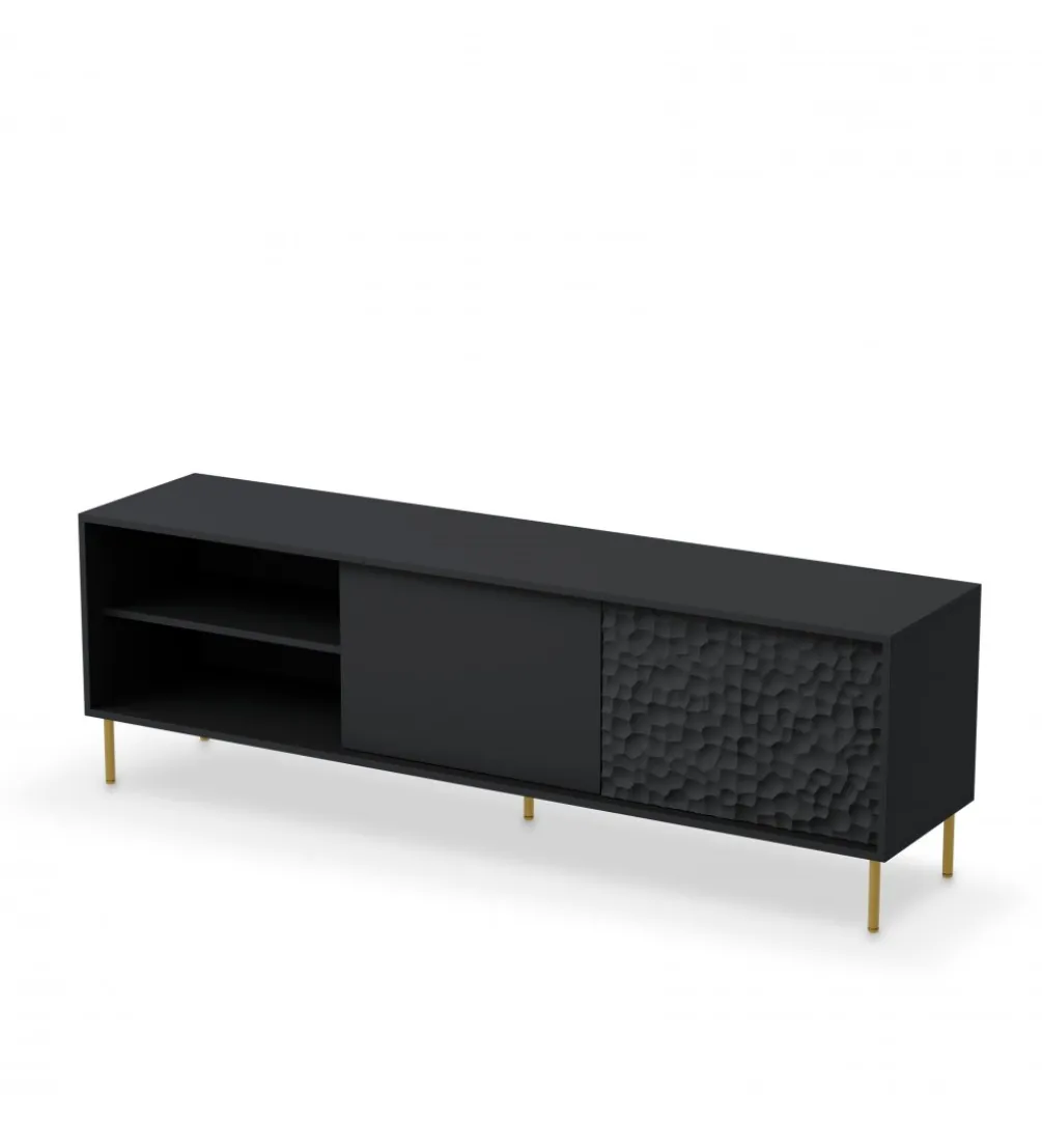 Stolik pod TV BULLET 180 cm czarny