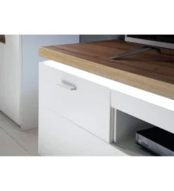 Stolik pod TV CALI 196 cm biały
