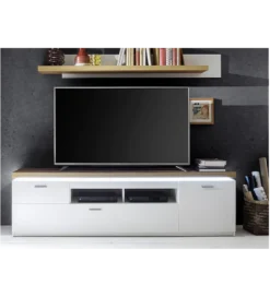 Stolik pod TV CALI 196 cm biały