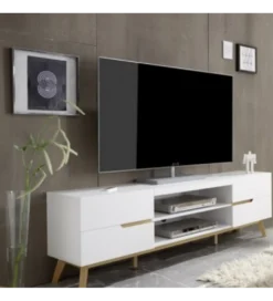Stolik pod TV CERVO biały
