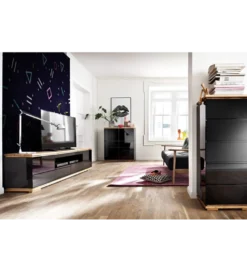Stolik pod TV CHIARO 200 Cm Czarny