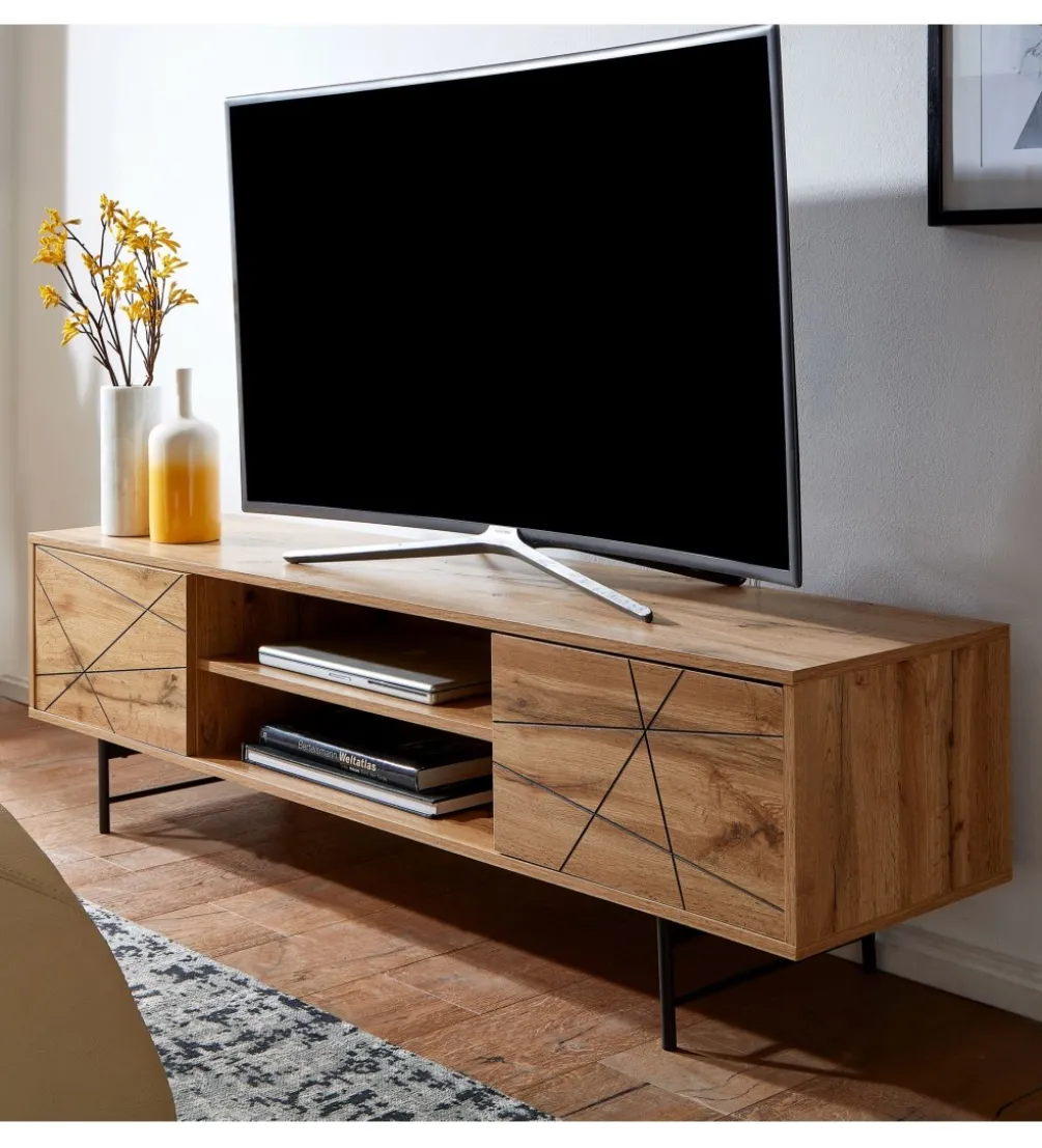 Stolik pod TV COMBRE 160 cm w kolorze dąb