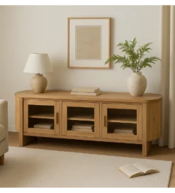 Stolik pod TV CREEL 180 cm drewno mango