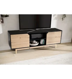 Stolik pod TV CYRUS 150 cm czarny