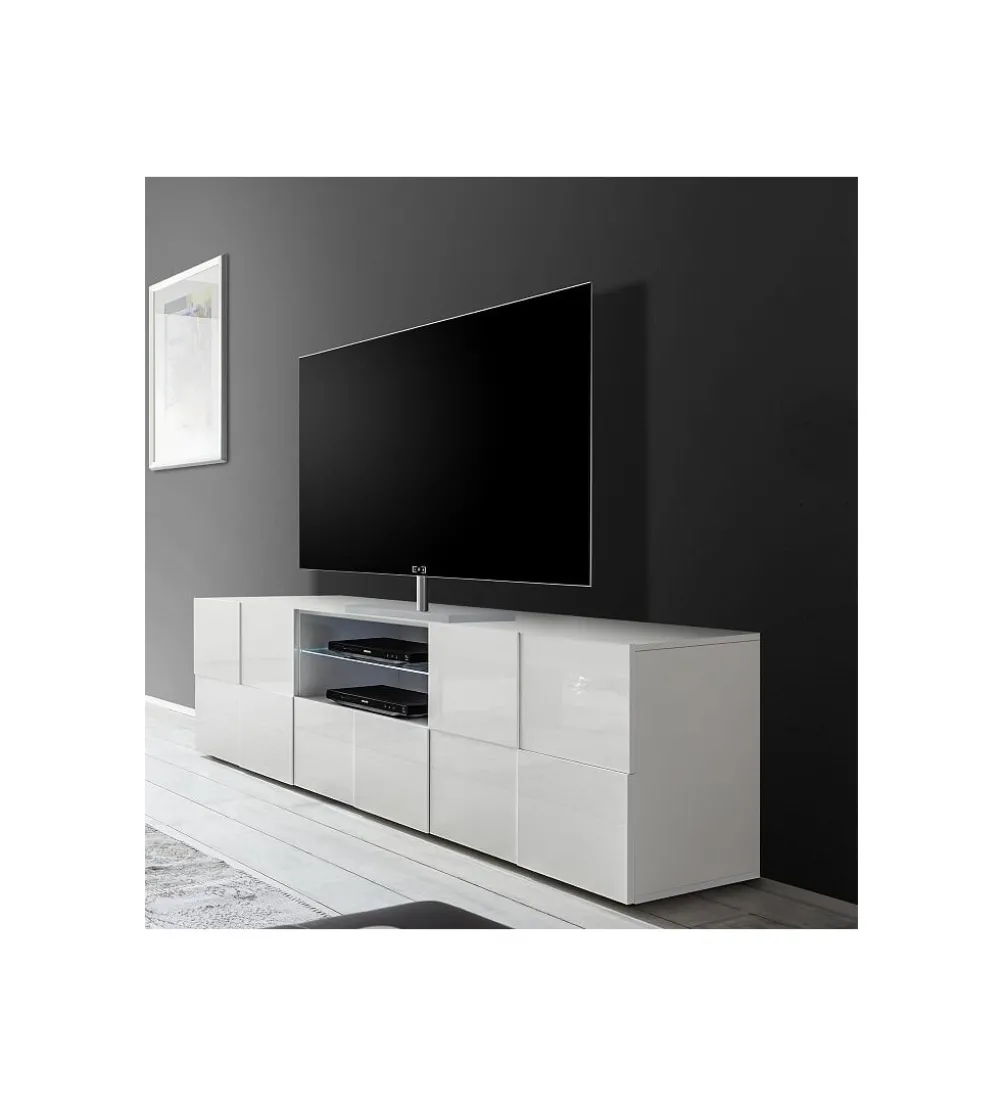 Stolik pod TV DAMA 180 cm biały