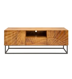 Stolik pod TV DAVIDE Scorpion 160 Cm drewno mango brąz