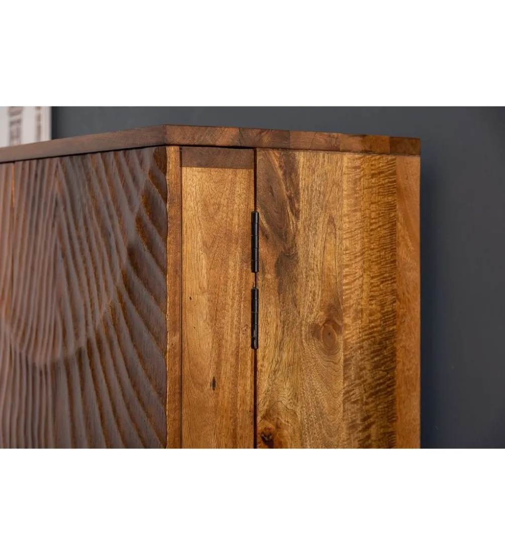 Stolik pod TV DAVIDE Scorpion 160 Cm drewno mango brąz