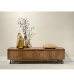 Stolik pod TV ELANI 180 cm drewno mango