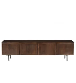 Stolik pod TV ELANI 180 cm drewno mango brąz