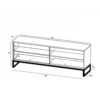 Stolik pod Tv ELPIS 150 cm czarny