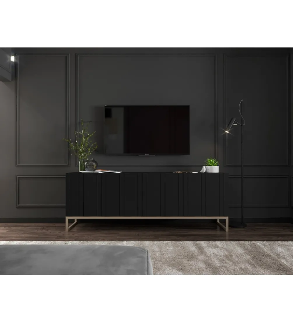 Stolik pod Tv ELPIS 150 cm czarny