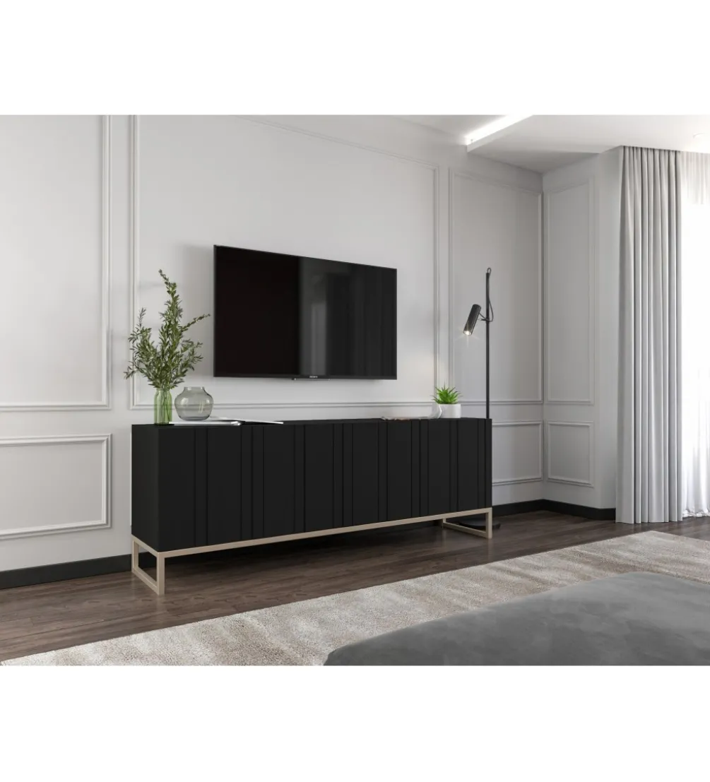 Stolik pod Tv ELPIS 150 cm czarny