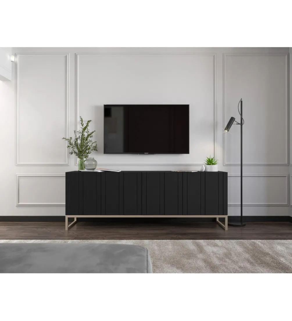 Stolik pod Tv ELPIS 150 cm czarny
